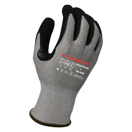 KYORENE 13g Gray Kyorene Graphene
A6 Liner with Black HCT MicroFoam
Nitrile Palm Coating (XXL) PK Gloves 00-600 (XXL)